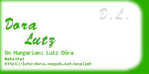 dora lutz business card